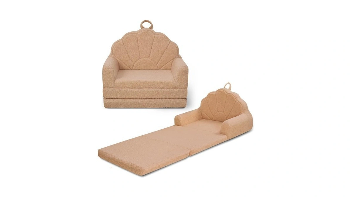 Airpanda Kids Chair, 2-in-1 Soft Couches That Fold Out For