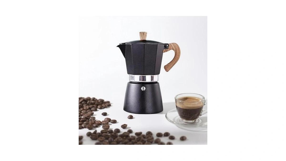 Aifusi Moka Pot, Italian Coffee Pot 6 Cup/10 Oz Stovetop