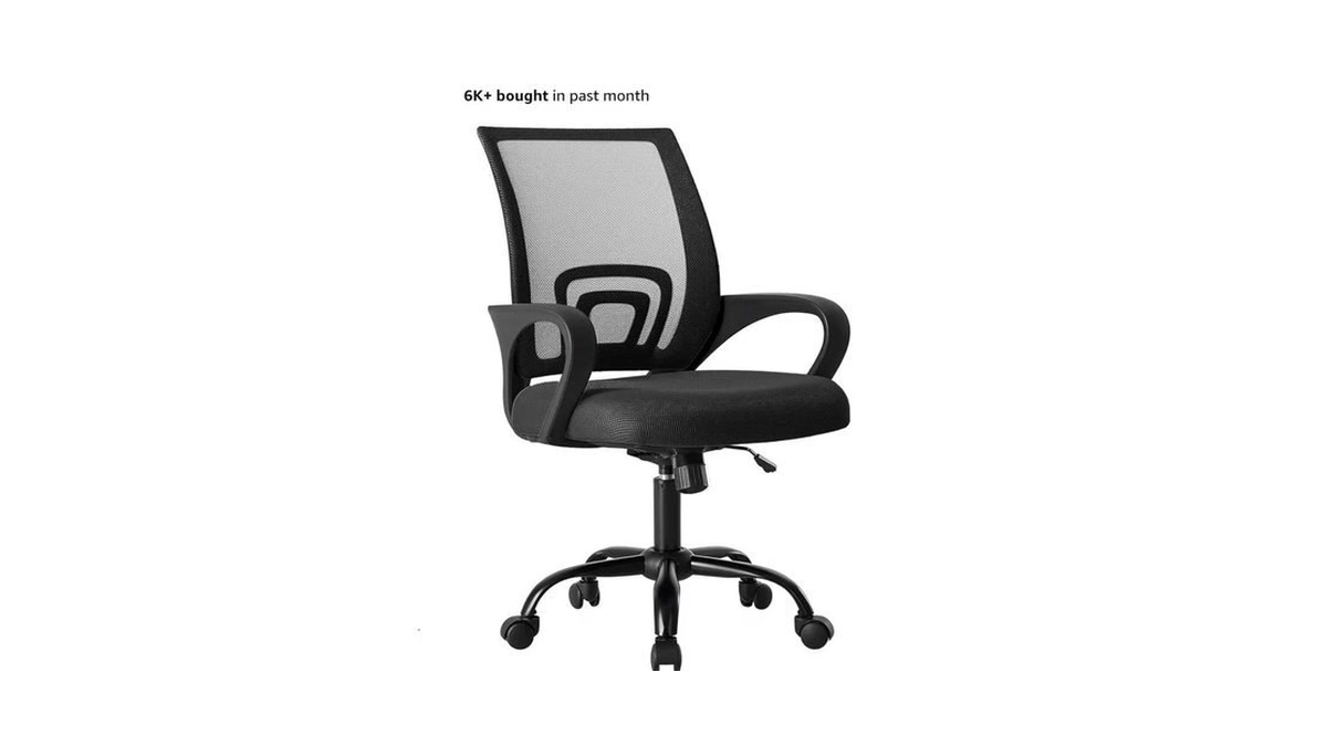 Olixis Office Desk Chair - Ergonomic Mid Back With Lumbar