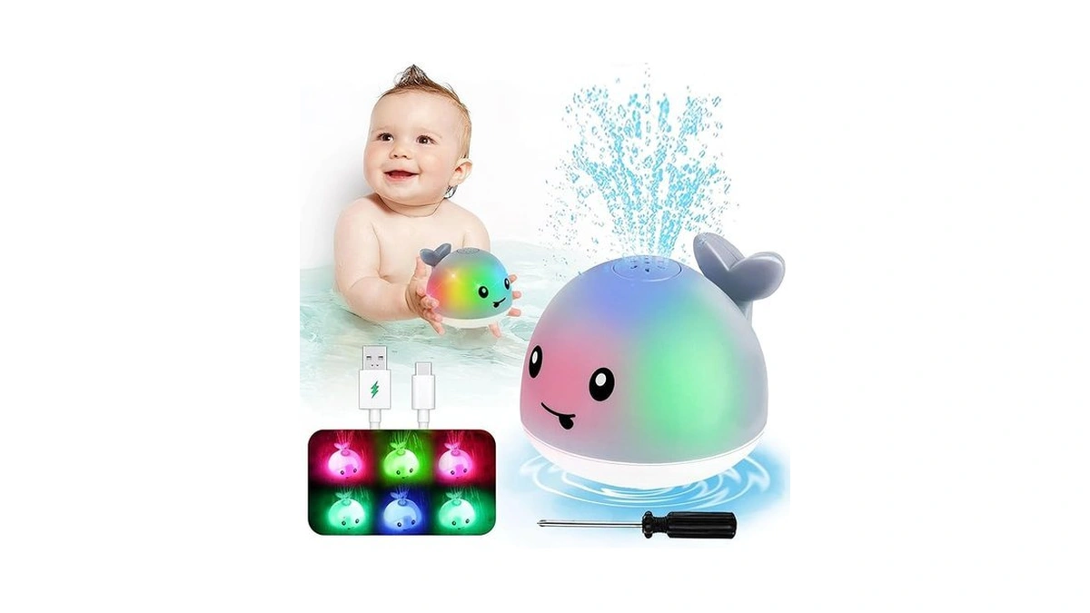 Toddla Whale Bath Toy Sprinkler - Water Pool Toys For