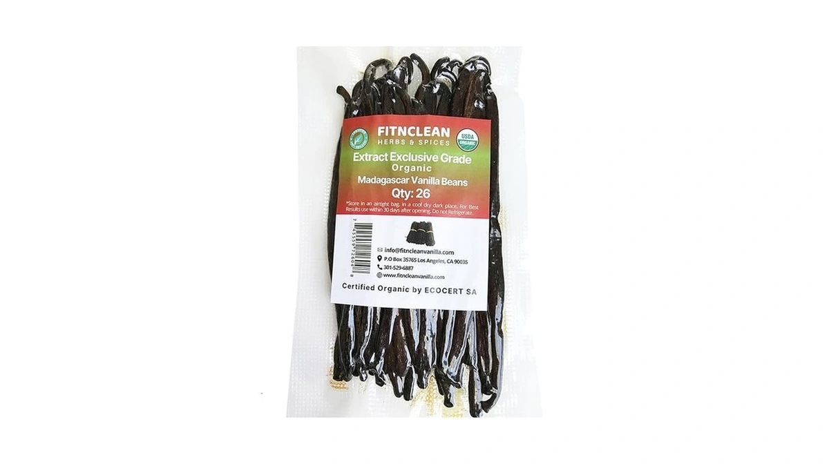26 Organic Madagascar Vanilla Beans Extract Exclusive Grade B| 4.5"