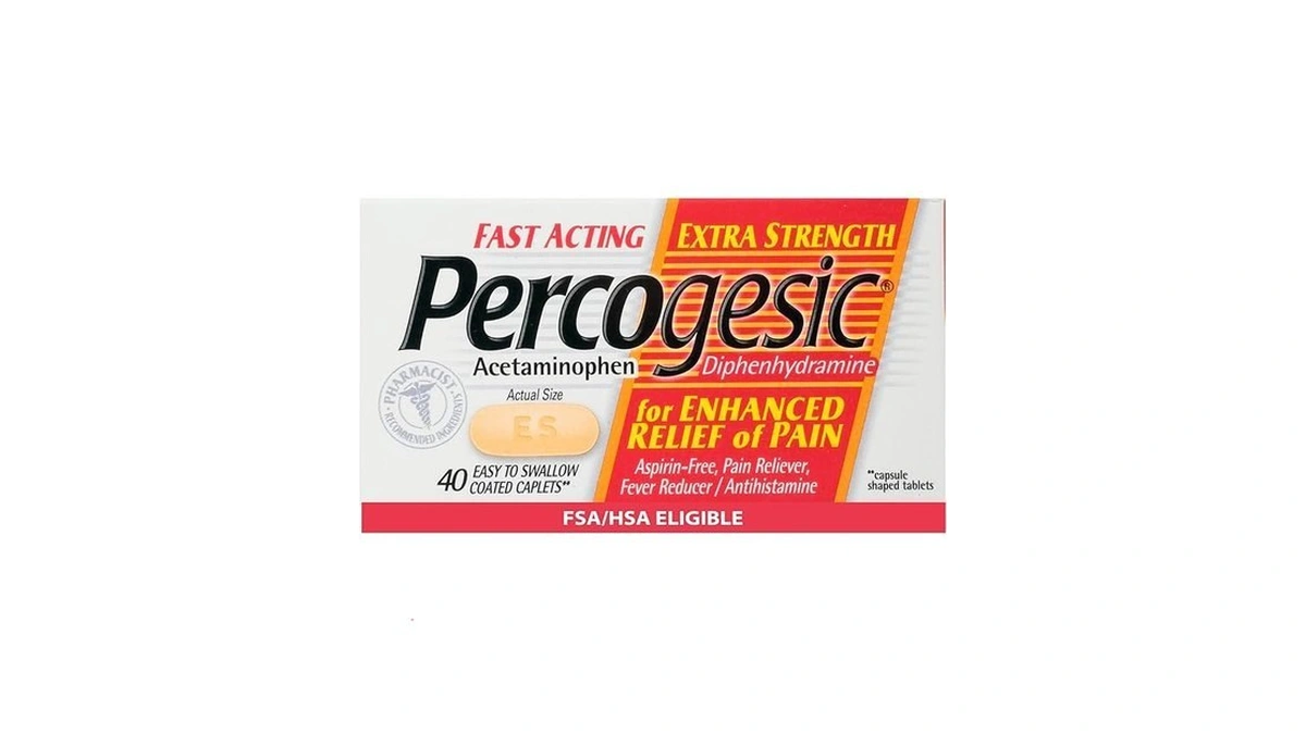 Percogesic Extra Strength Pain Relief | Aspirin Free Dual Action