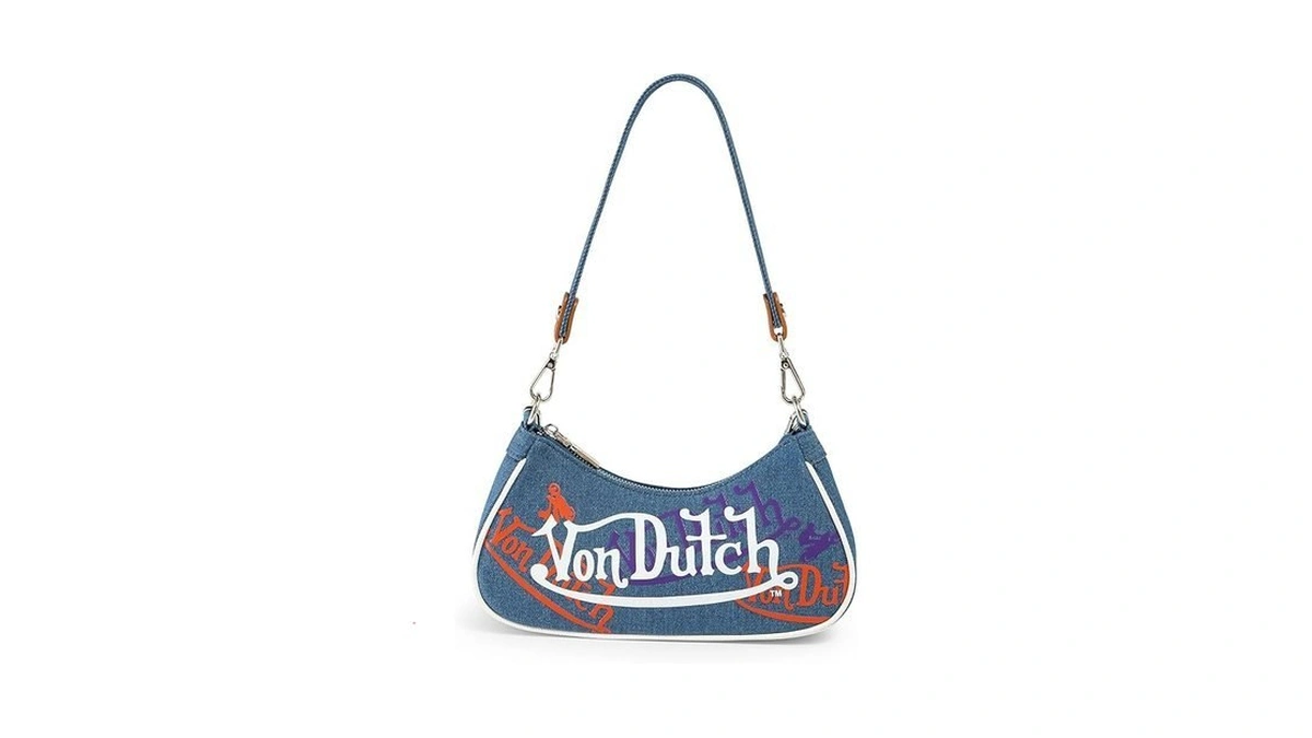 Von Dutch Purse Shoulder Bag, Women's Shoulder Handbags Logo Print