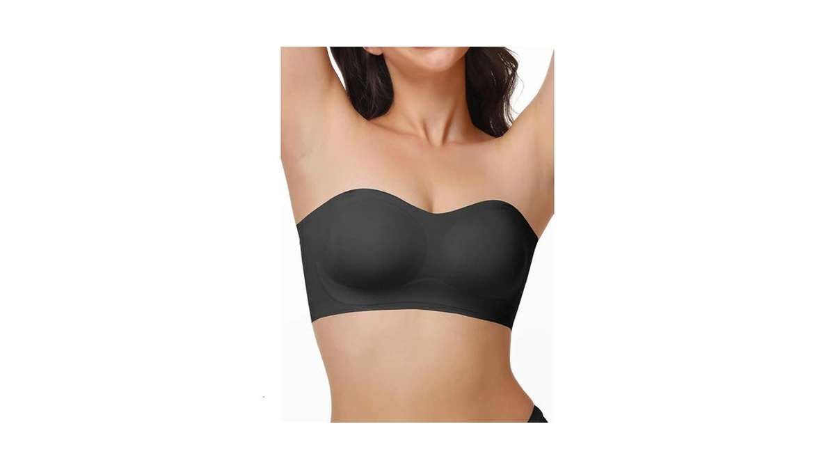 Yhgv Jelly Strapless Bra For Women, Breathable Wirefree Push Up