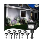 Roshwey Solar Landscape Spot Lights, Spotlights Outdoor Waterproof, With 2