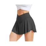 Riojoy Tennis Skirts For Women With Pockets Inner Shorts Cross