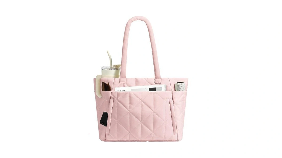 Chunli Laptop Tote Bag For Women 15.6 Inch, Quilted Work