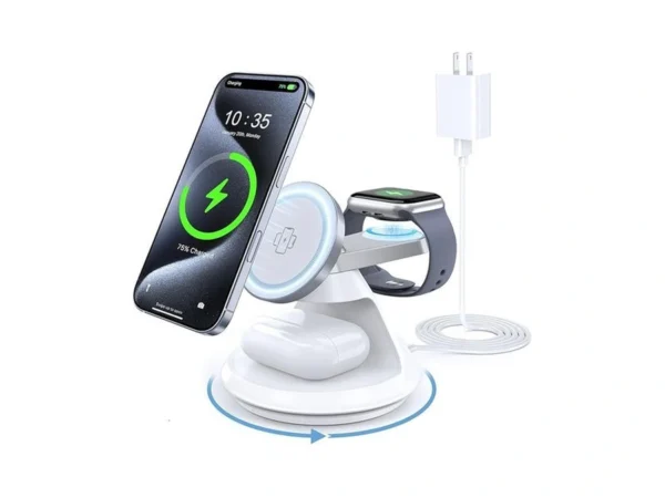 3 In 1 Charging Station For Apple Magsafe Charger Compat,