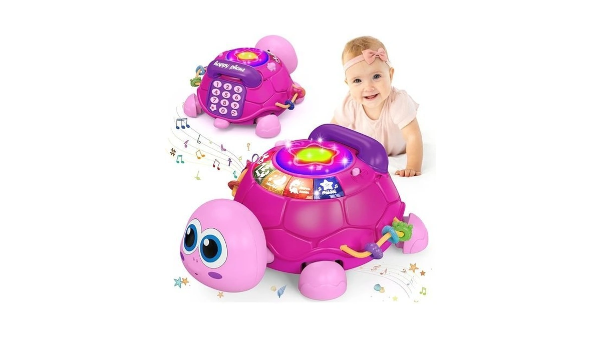 Ussybaby Musical Turtle Baby Toys 6 To 12 Month,infant Light-up