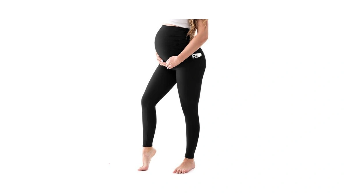 Walifrey Women's Maternity Leggings With Pockets Over The Belly,pregnancy Yoga