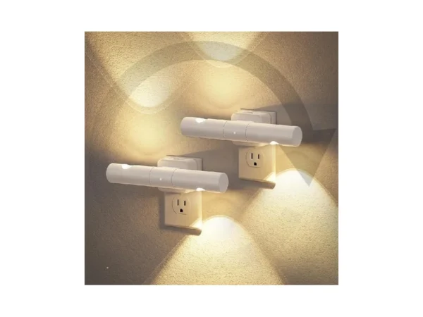 Jandcase Led Night Light, 2 Pack Modern Night Lights Plug