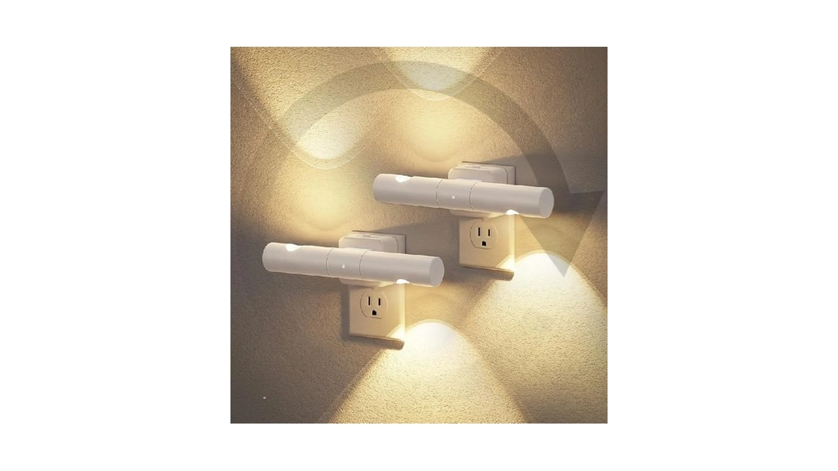 Jandcase Led Night Light, 2 Pack Modern Night Lights Plug