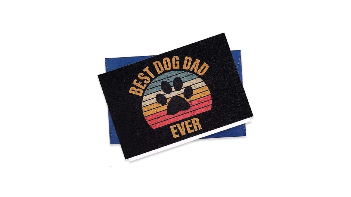 Waahome Fathers Day Card For Dog Dad From Dogs Puppy,