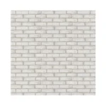 Timeet Beige White Brick Peel And Stick Wallpaper 17.7"×118.11" Faux