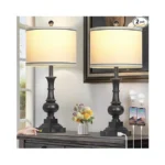 Lolikit Farmhouse Lamps Set Of 2, Antique Vintage Rustic Touch