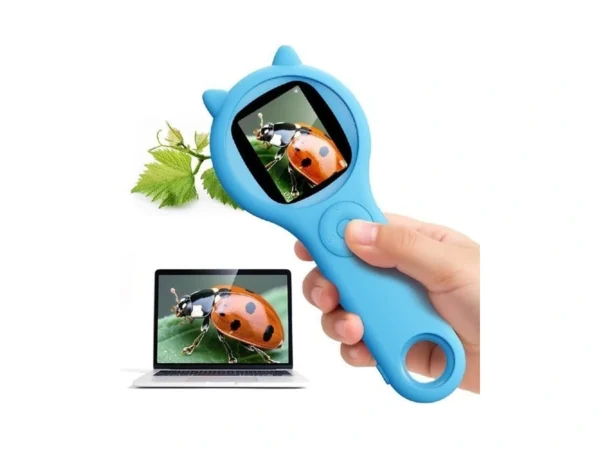 Outdoor Exploration Microscope For Kids, 500x Portable Digital Microscope With