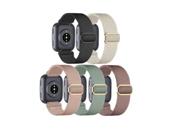 Hqzon 5 Pack Elastic Nylon Watch Band Compatible With Amazfit