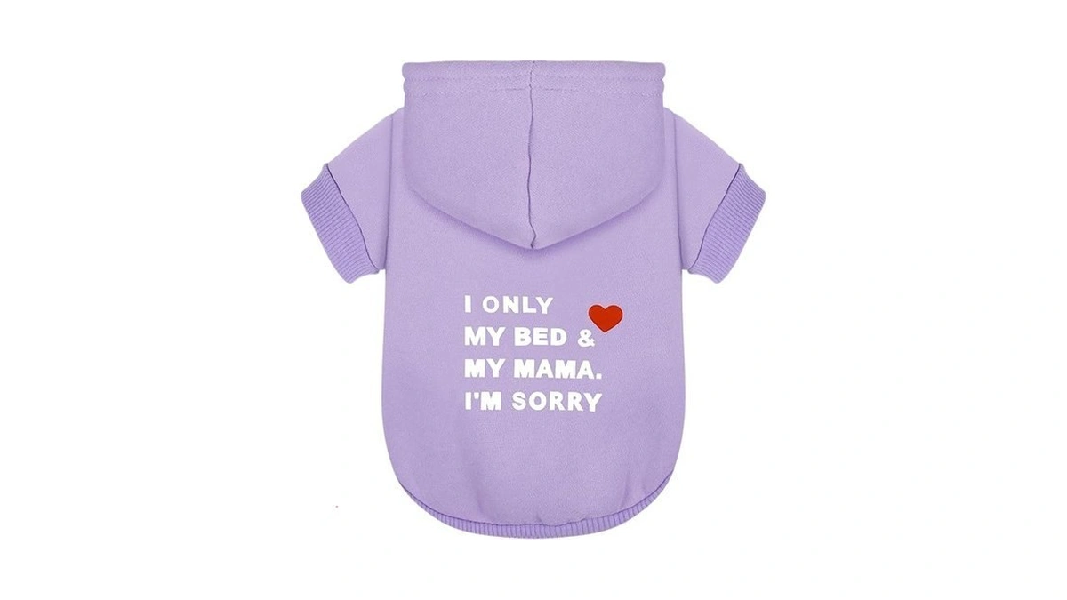 Comfortable Polycotton Dog Hoodie: Soft, Lightweight Puppy Vest For Small