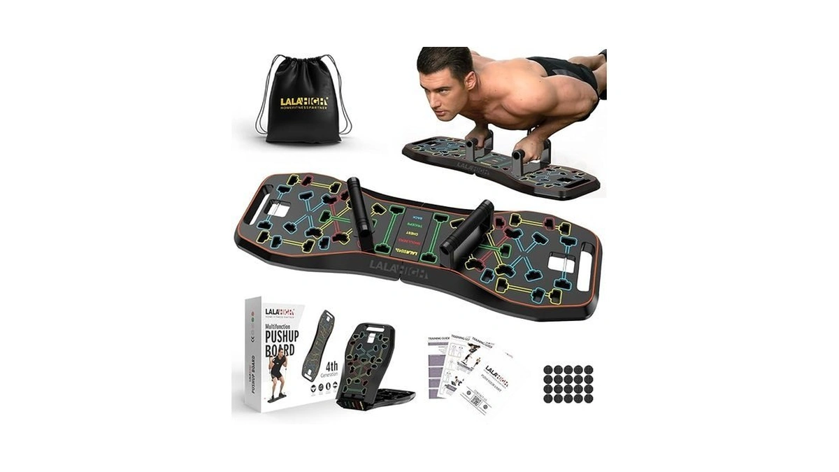 Lalahigh Solid Push Up Board Fitness, Home Workout Equipment,portable Foldable