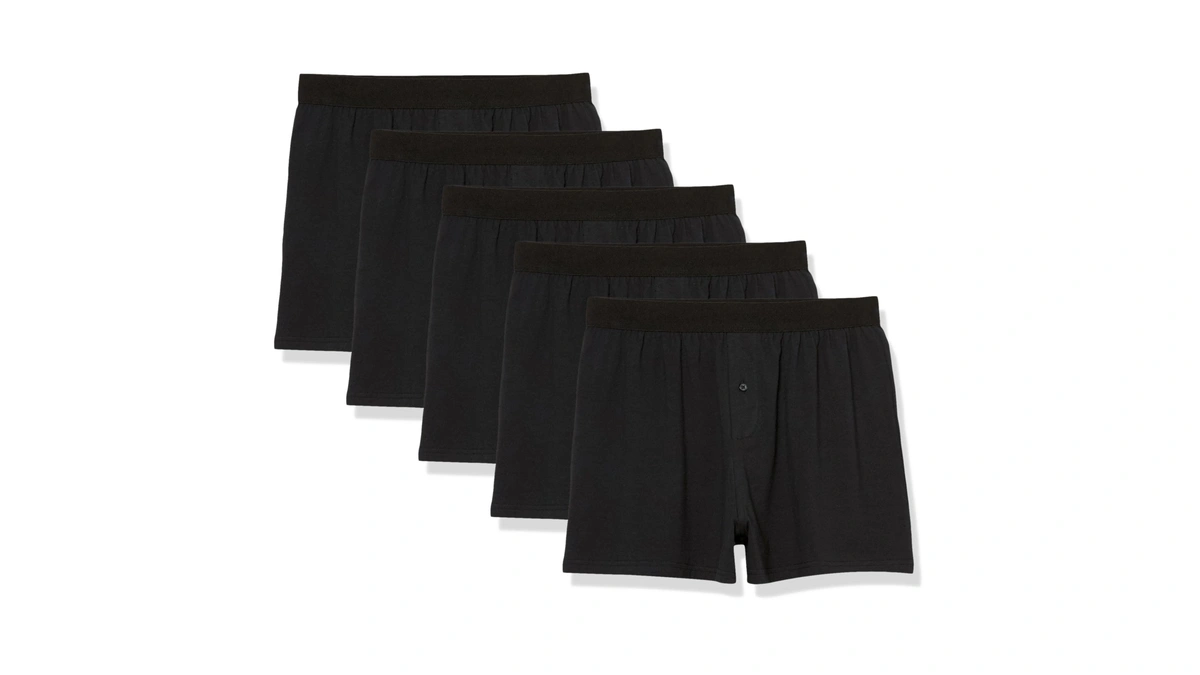 Amazon Essentials Cotton Jersey Boxers - Men's Underwear, Available In