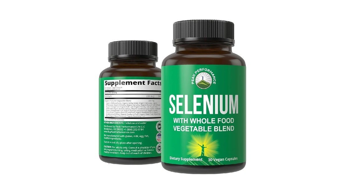 Selenium Supplement With Whole Food Blend Of 25+ Vegetables And