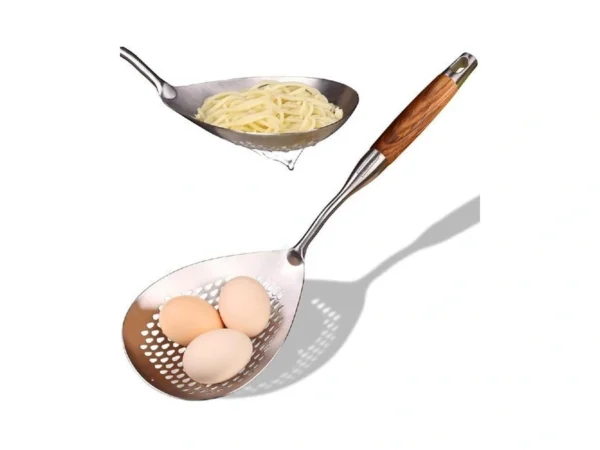 Marte 16.5in 304 Stainless Steel Skimmer Slotted Spoon - Pasta