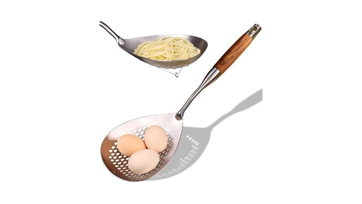 Marte 16.5in 304 Stainless Steel Skimmer Slotted Spoon - Pasta