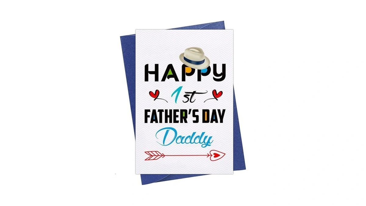 Waahome First Fathers Day Card For New Dad From Daughter