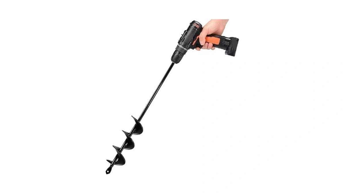 Tcbwfy Auger Drill Bit For Planting 1.6x16.5inch Extended Length Garden