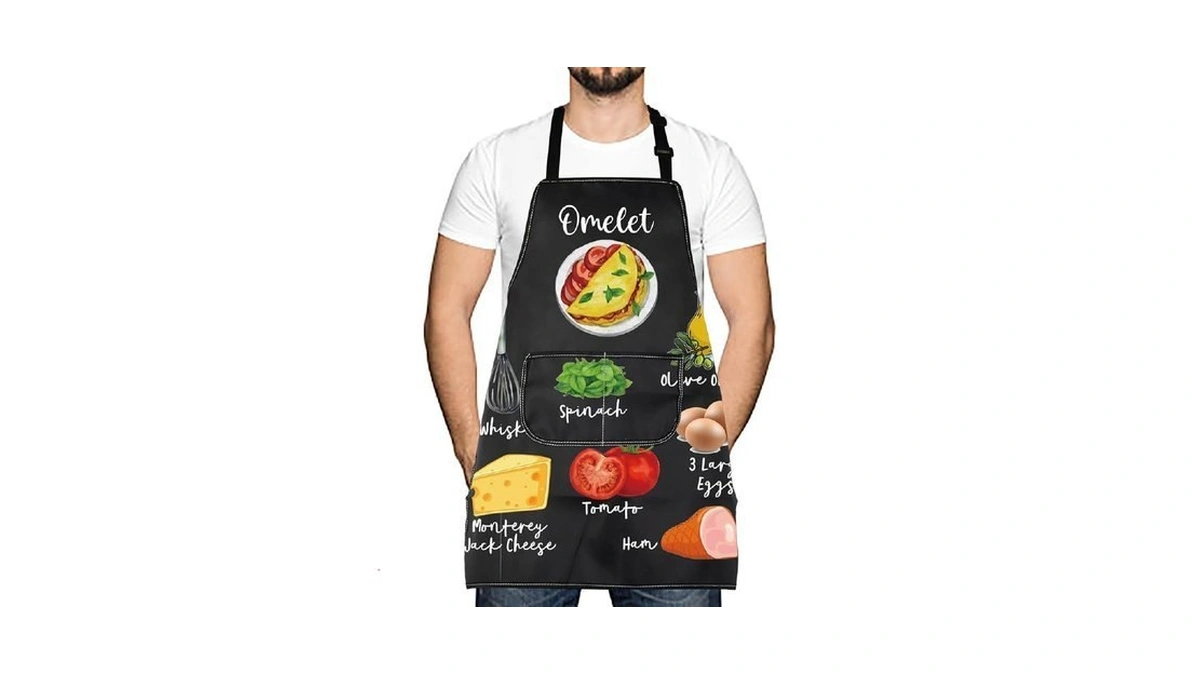 Omelette Egg Easy Breakfast Cheese Lover Cooking Apron Omelet Day