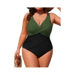 Hanna Nikole Womens Plus Size One Piece Swimsuit, Tummy Control