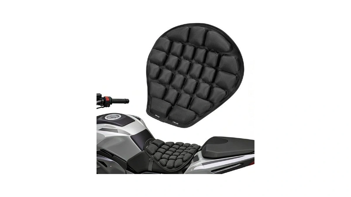 Jft Motorcycle Seat Cushion Air Pad Cover With Built-in Pump