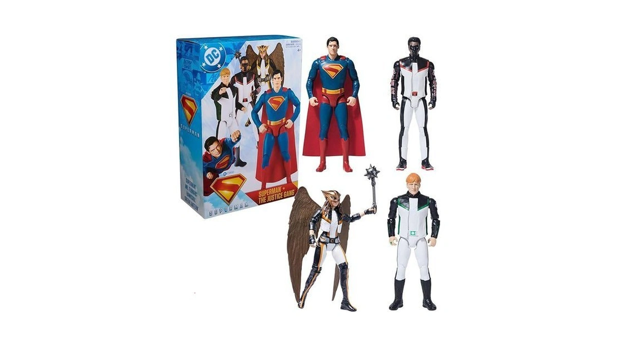 Dc Comics, Superman, Green Lantern, Hawkgirl, And Mr. Terrific 4-pack,
