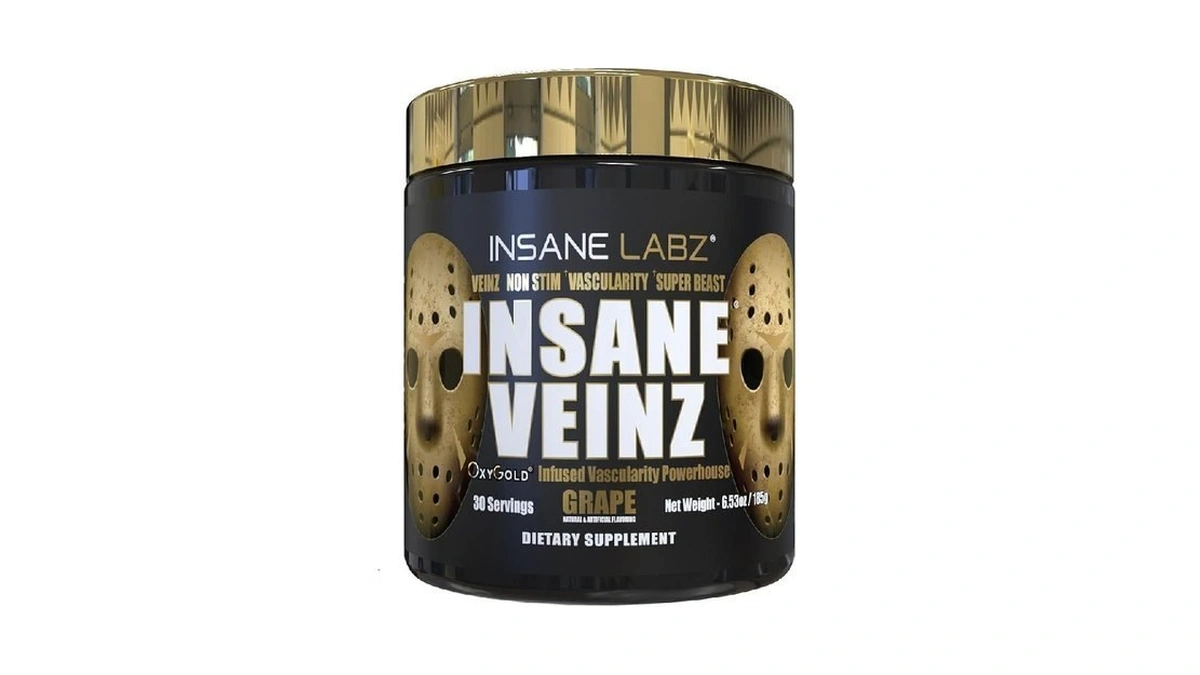 Insane Labz Insane Veinz Gold, Nitric Oxide Non Stimulant Pre
