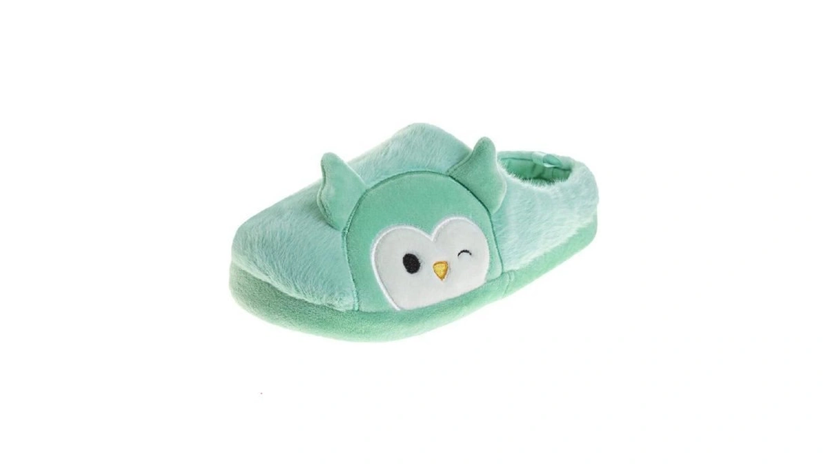Squishmallows Winston The Owl Slippers Closed Toe - Scuff Slipper
