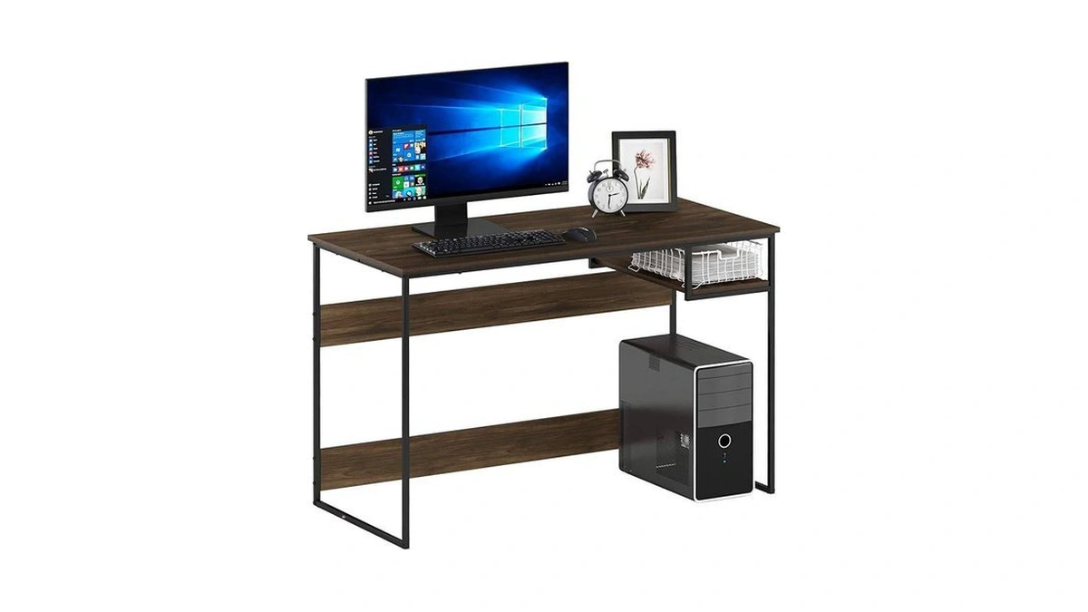 Furinno Moretti Lifestyle Study Desk, 45 Inches, Columbia Walnut