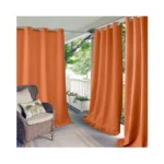 Elrene Home Fashions Connor Weatherproof Grommet Top Indoor/outdoor Solid Color