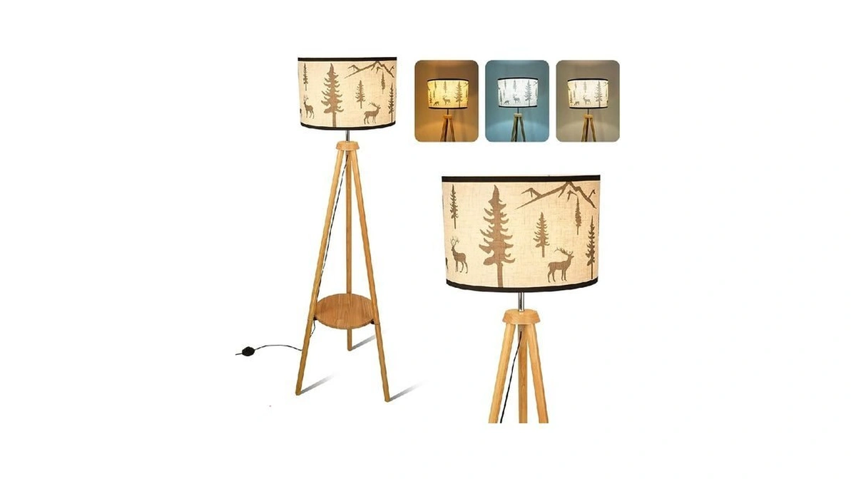 Artin-x Tripod Floor Lamps For Living Room Tall Standing Lamp