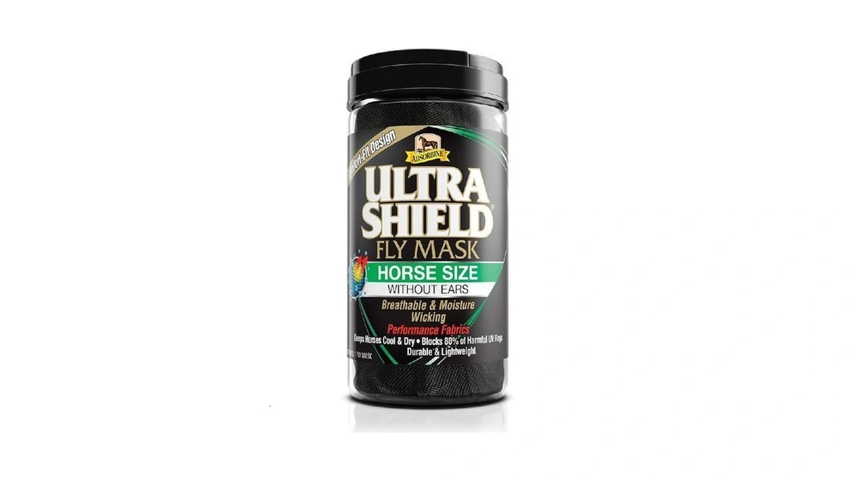 Absorbine Ultrashield Equine Fly Mask, Uv Protection, Horse Size Without