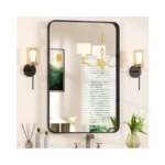 24×36 Black Bathroom Mirrors For Over Sink - Rectangular Wall