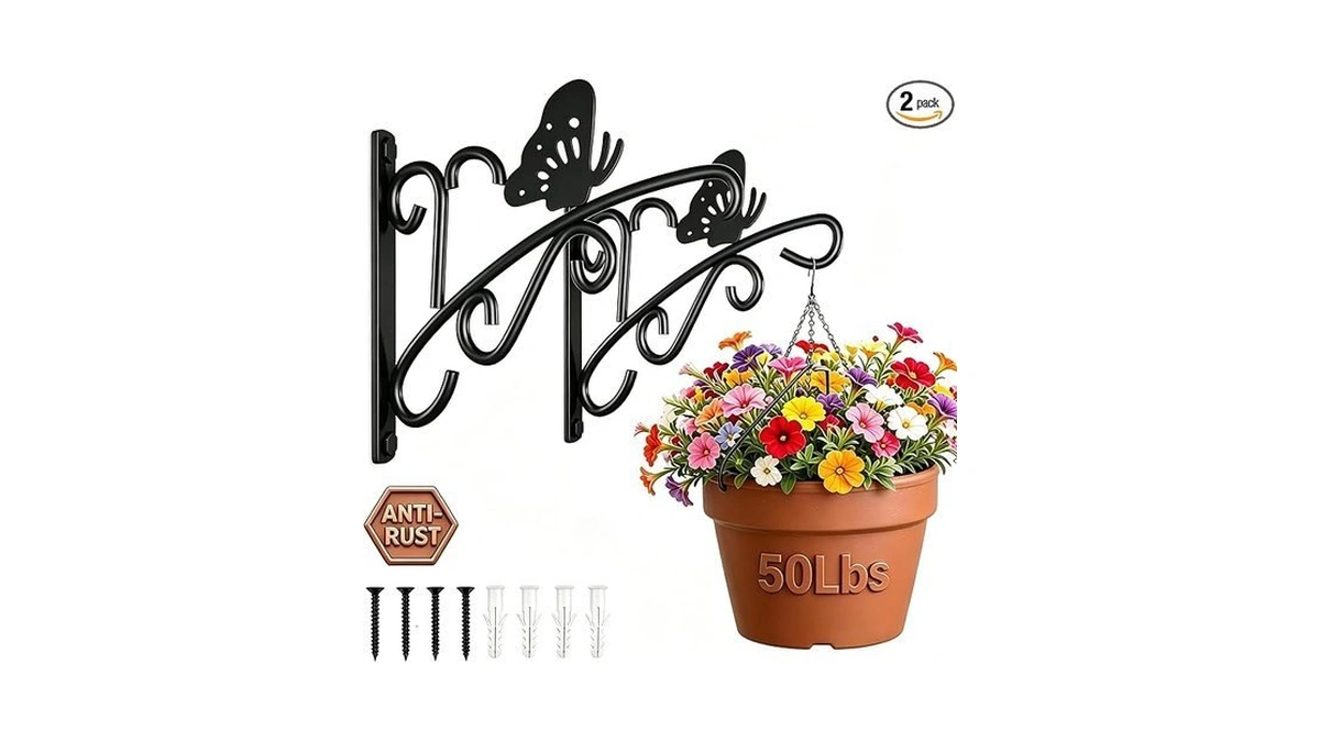Amagabeli Garden & Home 2 Pack Hanging Plant Hanger Outdoor