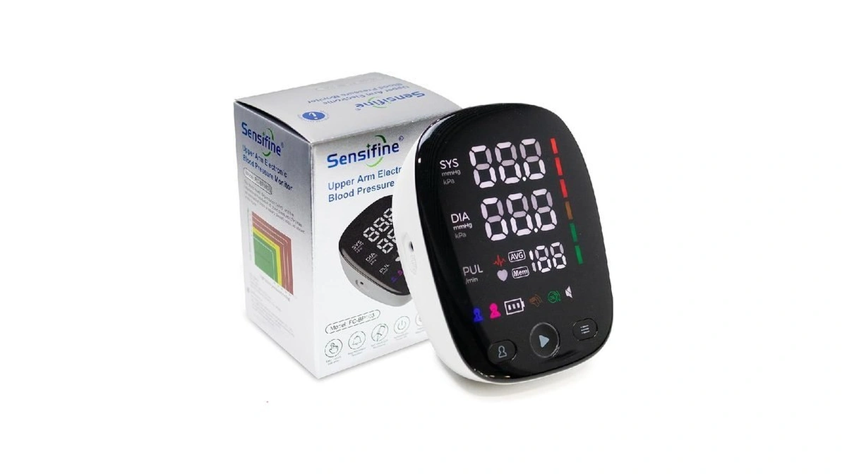 Sensifine Upper Arm Blood Pressure Monitor For Home Use, Adjustable