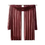 Elrene Home Fashions Athena Faux Crushed-silk Window Curtain Panel And