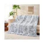 Viviland Faux Fur Throw Blanket For Bed Couch Sofa -
