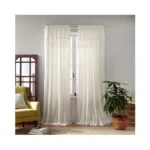 Elrene Home Fashions Calypso Boho Hand-knotted Macrame Tassel Semi-sheer Cotton