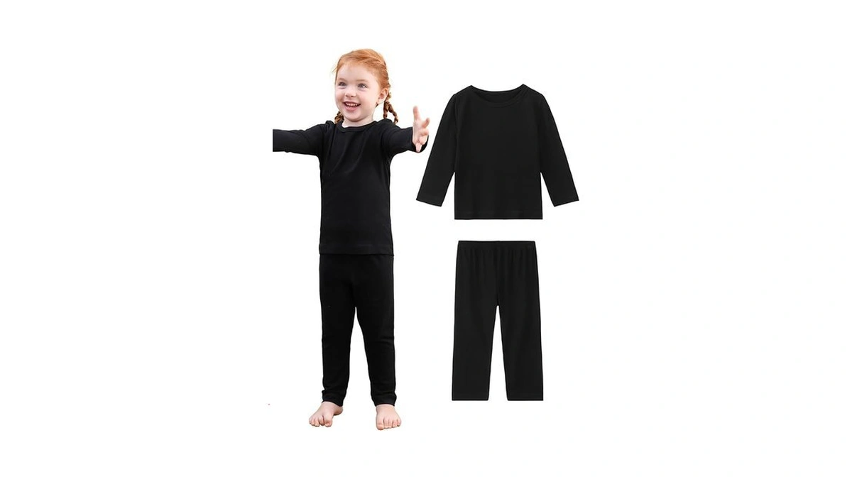 Dipug Baby Pajamas Long Sleeve Toddler Pajama Set Girls Solid