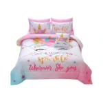 Jqinhome Unicorn Full Bedding Sets For Girls Kids,8 Piece Bed