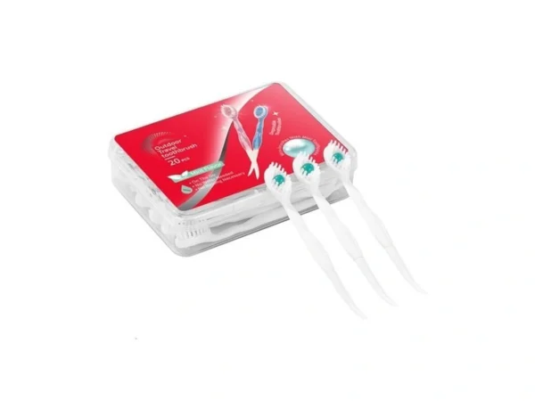 Jouge Disposable Mini Toothbrush Travel Toothbrushes With Toothpaste Toothpick Tongue