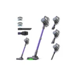Suirviz Cordless Vacuum Cleaner, 40kpa/500w/35mins, Powerful Suction With Green Led