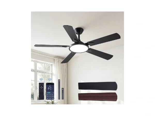 Ojx Ceiling Fans With Lights, 52 Inch Ceiling Fan With